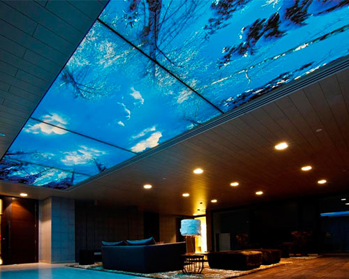 Sahara - Stretch Ceiling Printed Translucent with Backlighting - Corporate - Bangalore