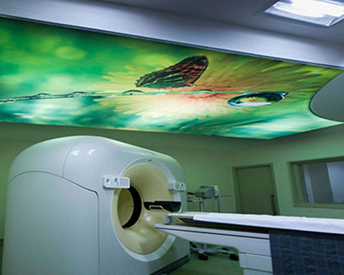 Apollo - Stretch Ceiling  Printed Translucent with Backlighting in healthcare - Healthcare