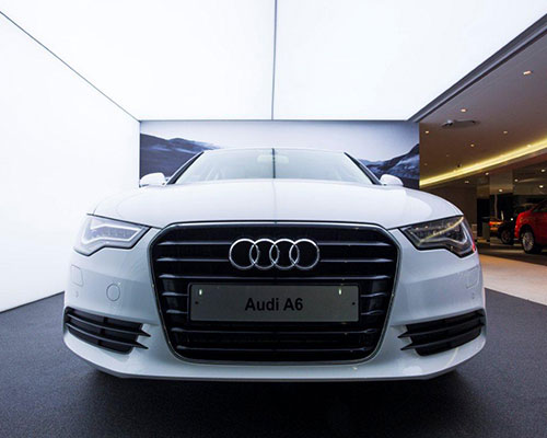 Audi - Stretch Ceiling  Translucent with Backlighting in Showroom - Showroom