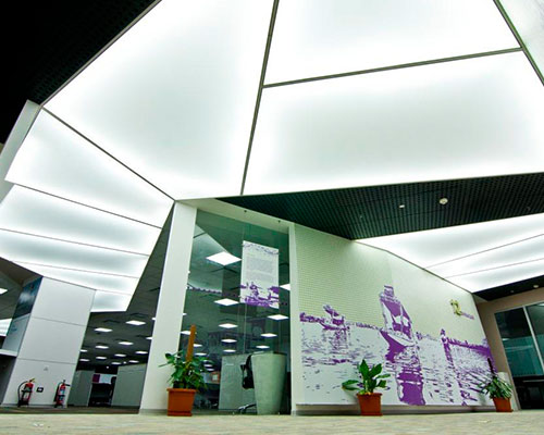 Hindustan - Stretch Ceiling Translucent with Backlighting in Corporate